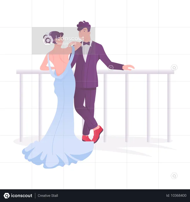 Wedding Couple  Illustration