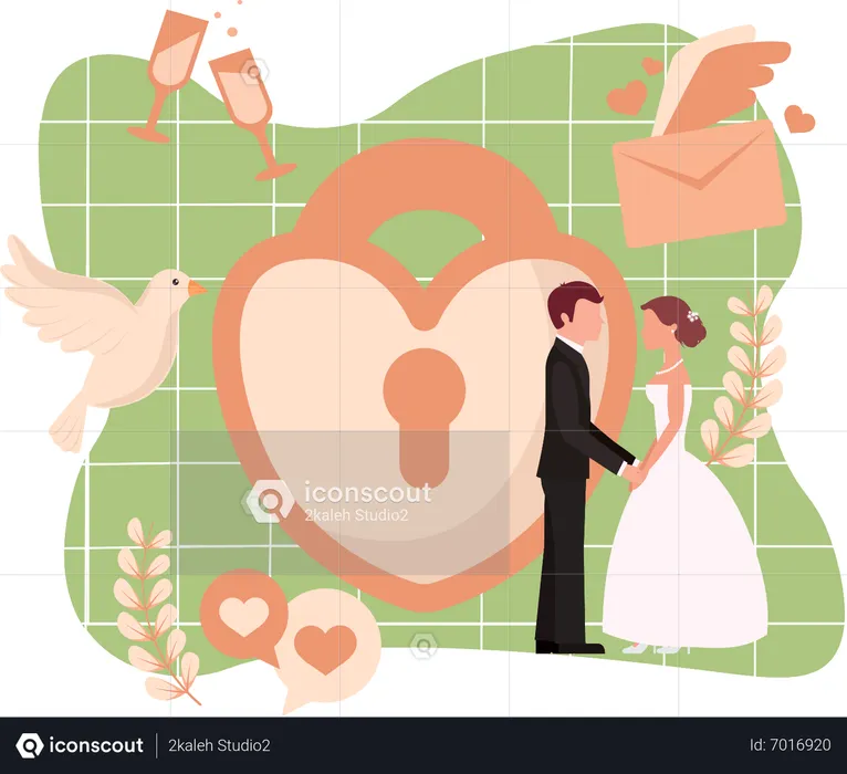 Wedding Party  Illustration