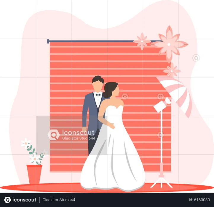 Wedding photo session  Illustration