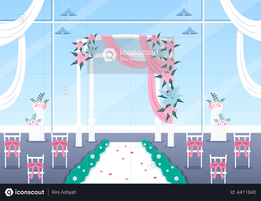 Wedding Place  Illustration