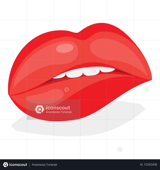 Weibliche Lippen  Illustration