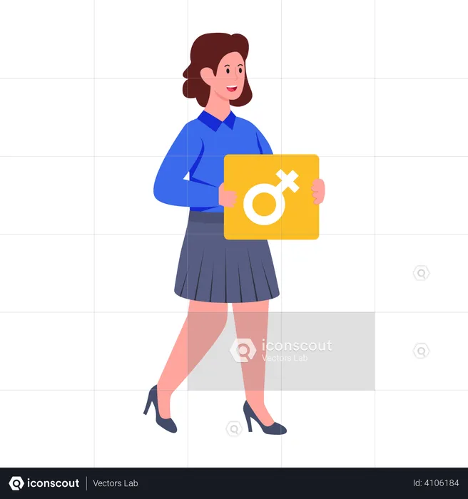 Weibliche Geschlecht  Illustration