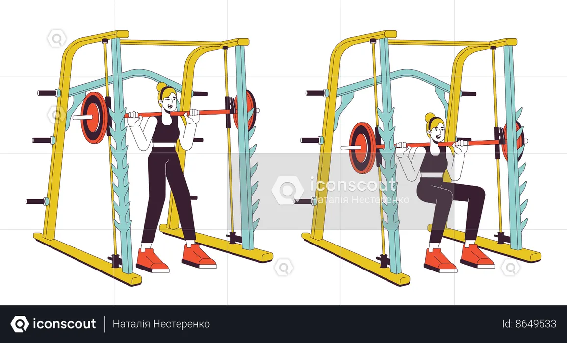 Weight power rack  Illustration