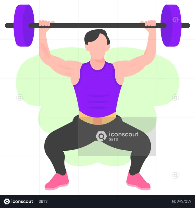 Weightlifting  Illustration