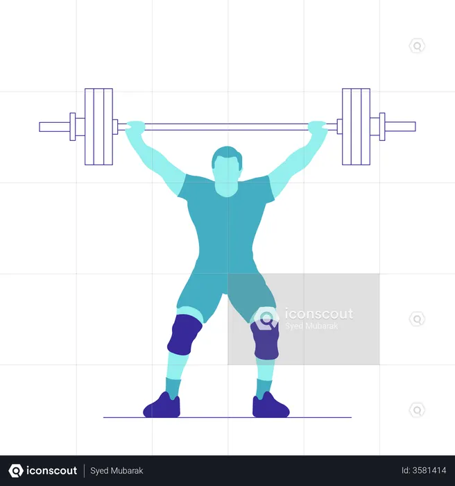 Weightlifting  Illustration