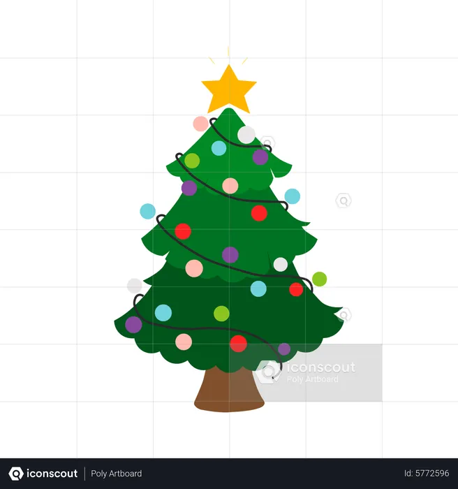 Weihnachtsbaum  Illustration