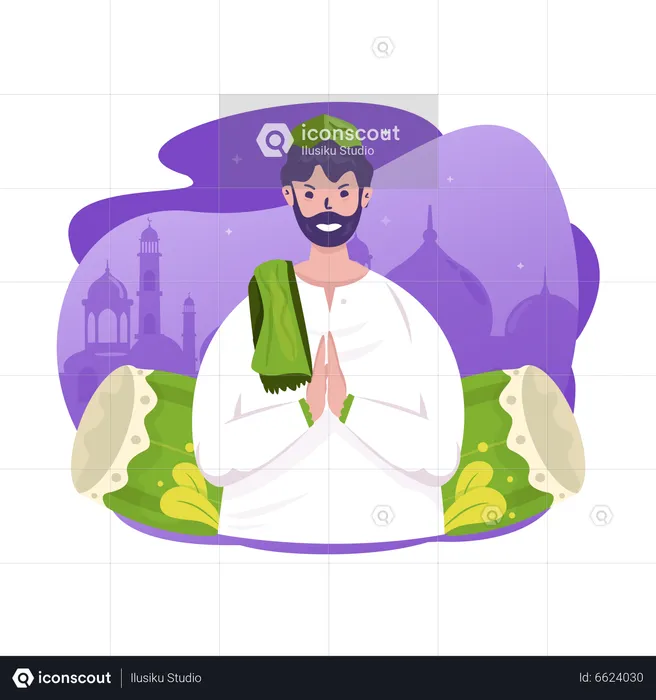 Welcome ramadan greetings  Illustration