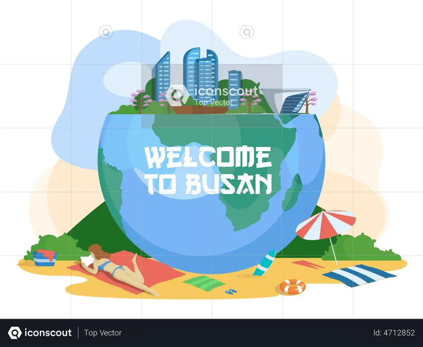 Welcome to Busan  Illustration