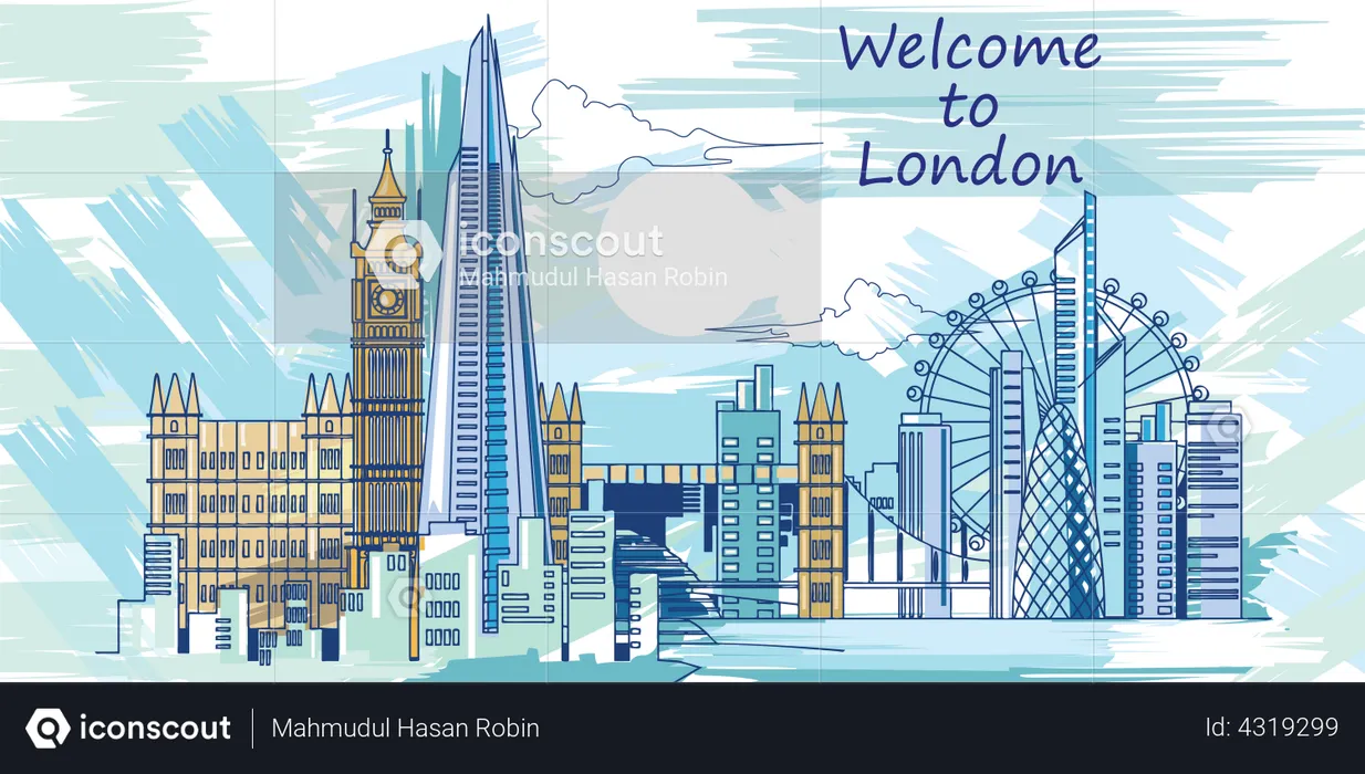 Welcome to London  Illustration