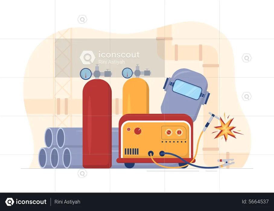 Welding tools  Illustration