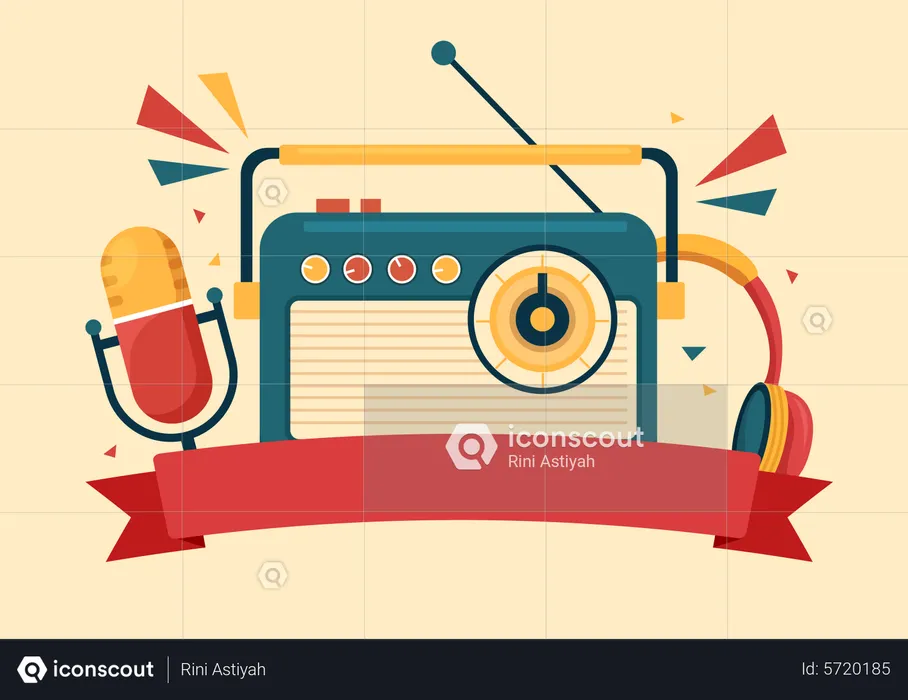 Weltradiotag  Illustration