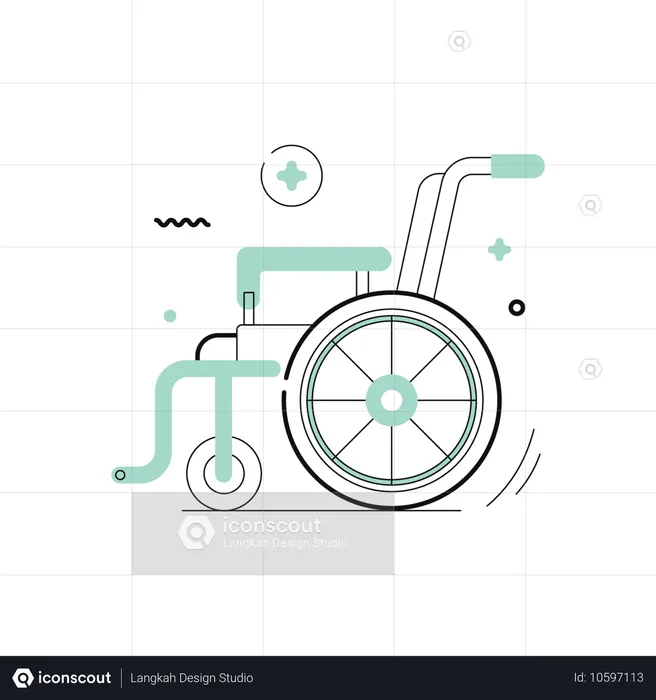 車椅子  イラスト