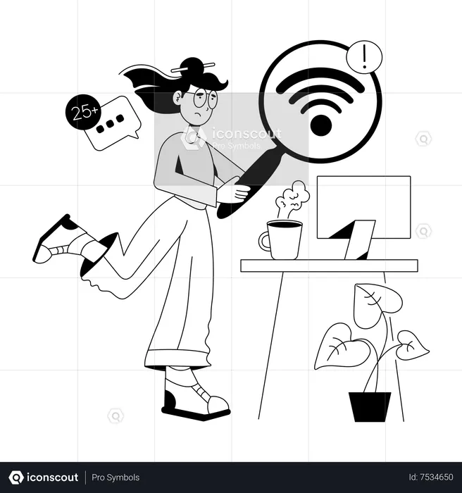 Wifi Error  Illustration