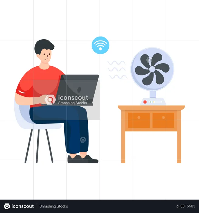 Wifi Fan  Illustration