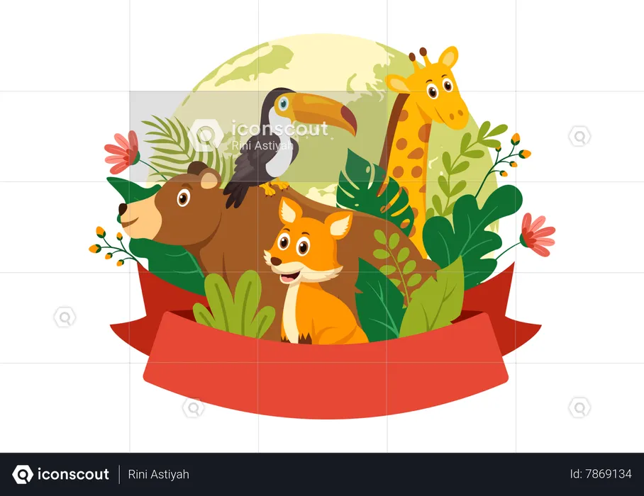 Wildlife Protection  Illustration