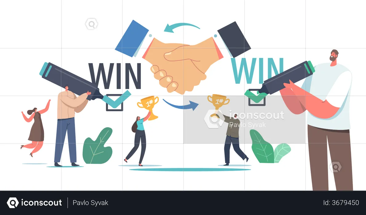 Win Win Strategy Solution  Illustration