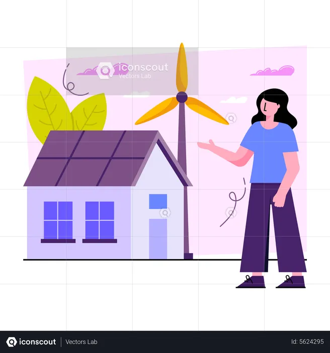 Wind Energy  Illustration
