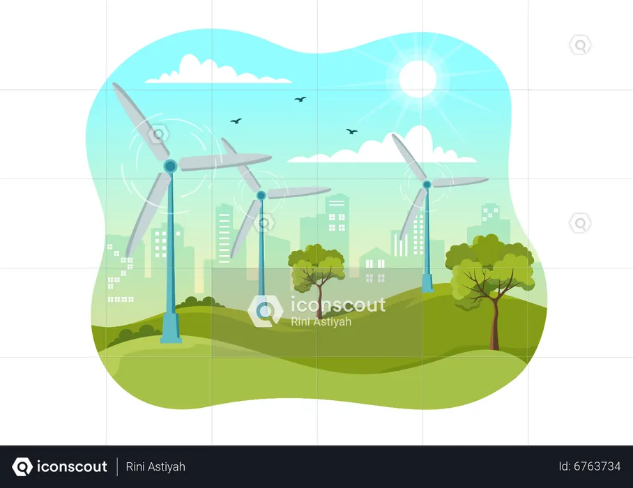 Wind Energy Facility  Illustration