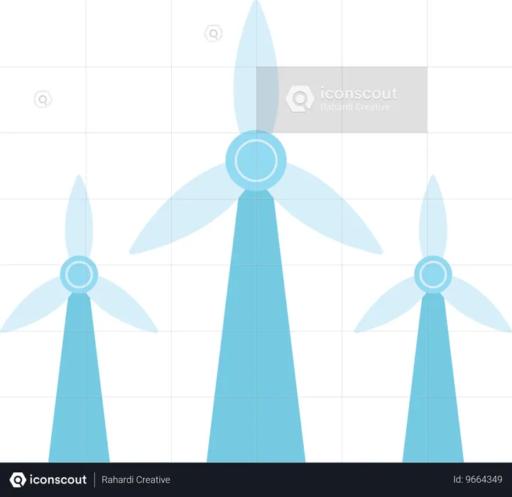 Windenergie  Illustration