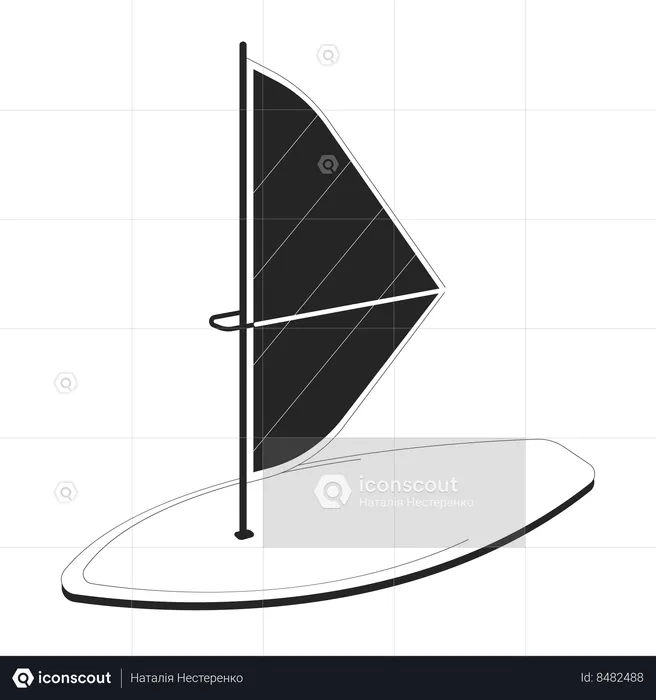 Windsurfing board  Illustration