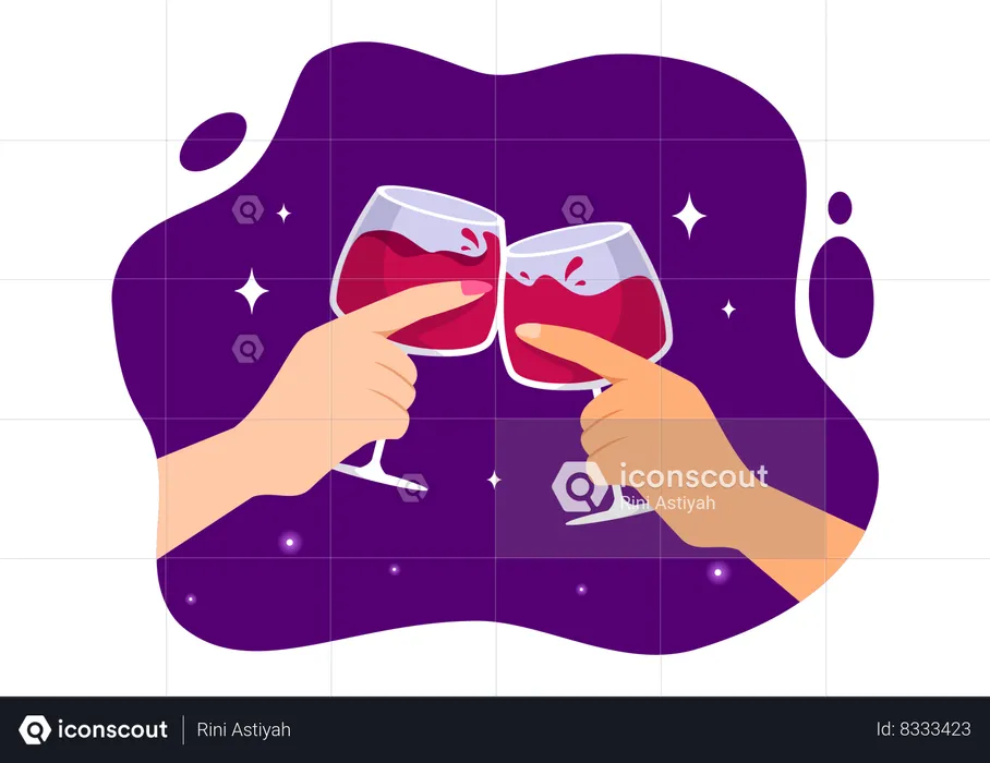 Wine Glass  Illustration