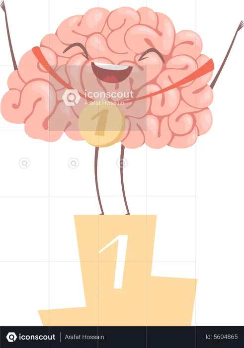 Winner Brain  Illustration