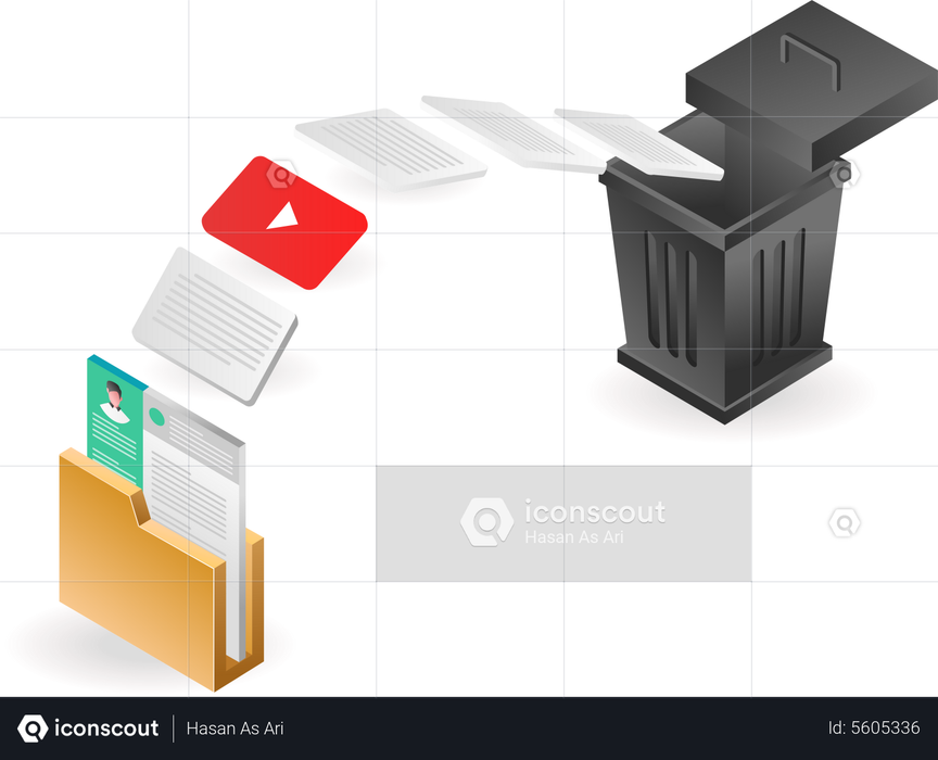 Best Premium Wipe computer data Illustration download in PNG & Vector ...