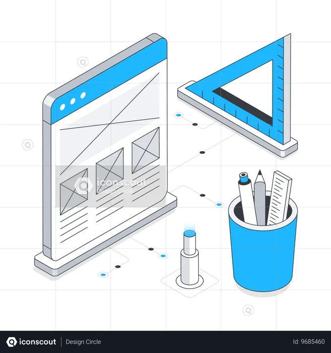 Wireframe Sketching  Illustration