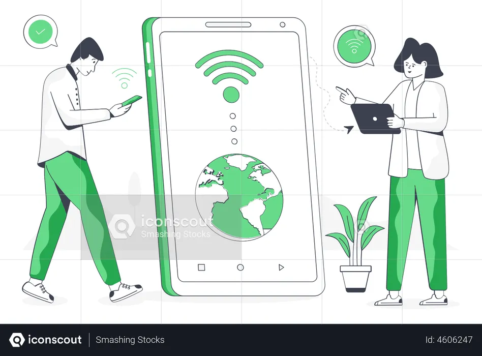 Wireless Technology  Illustration