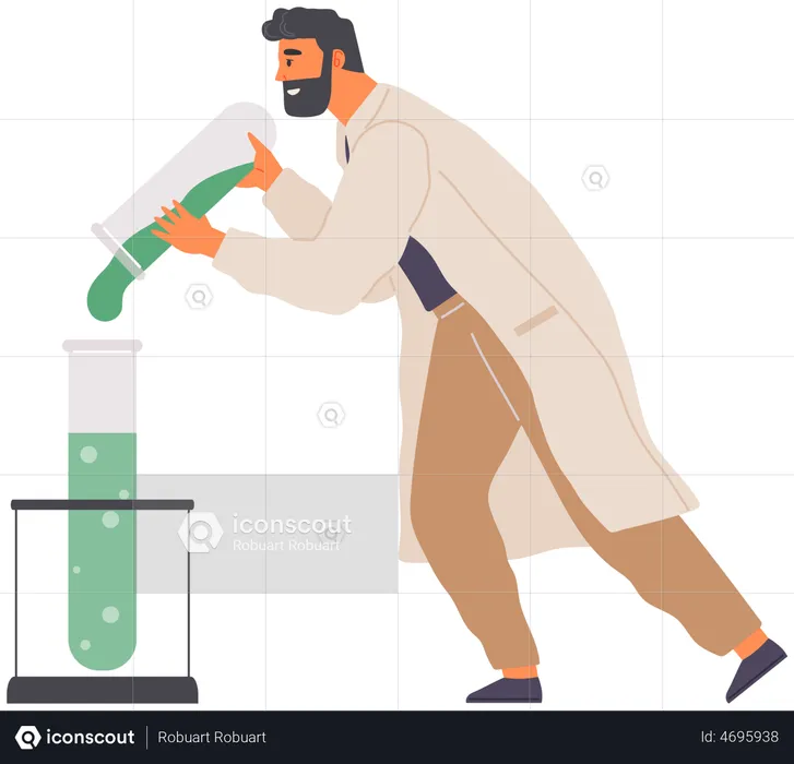 Wissenschaftliches Forschungslabor  Illustration