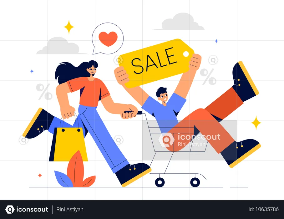 Super-Wochenend-Sale  Illustration