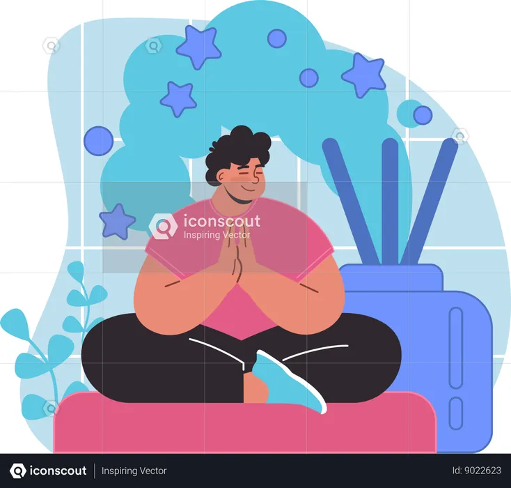 Woman at spa  Illustration