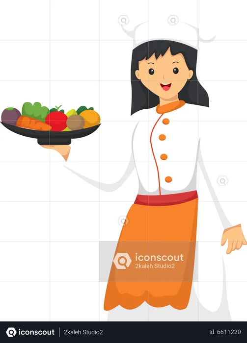 Woman Chef  Illustration