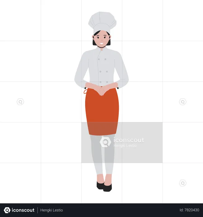 Woman chef  Illustration