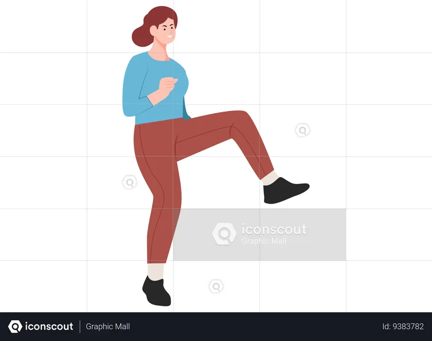 Woman Dancing  Illustration