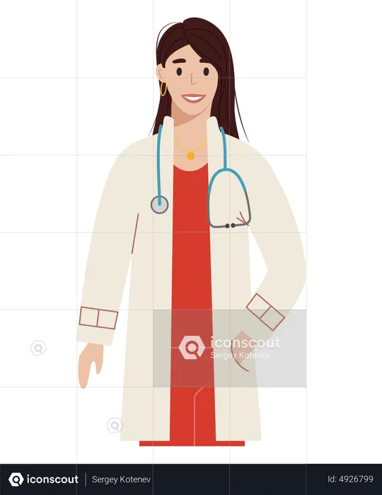 Woman Doctor  Illustration