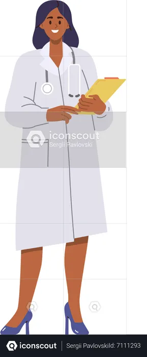 Woman doctor  Illustration