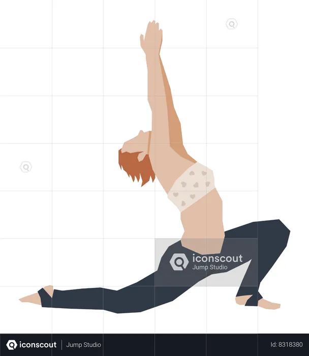 Woman doing yoga  Illustration