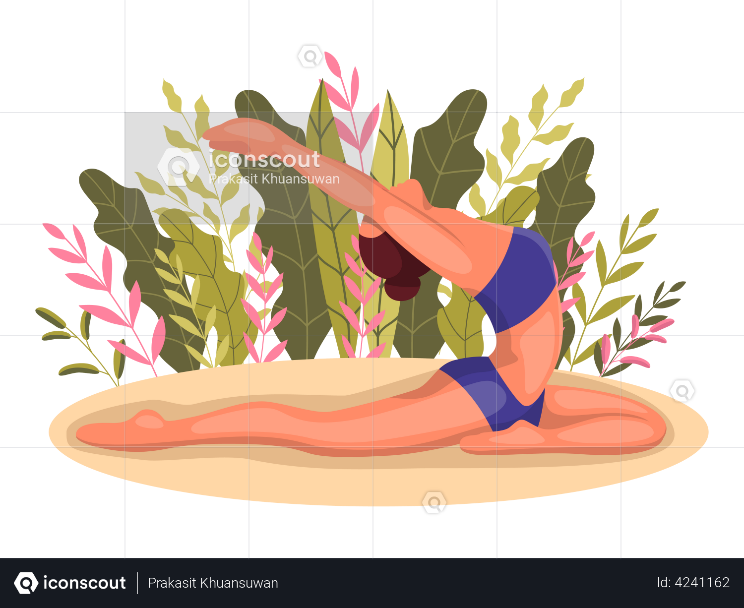 Yoga Poses Seamless Pattern Stock Illustration - Download Image Now -  Active Lifestyle, Adult, Balance - iStock