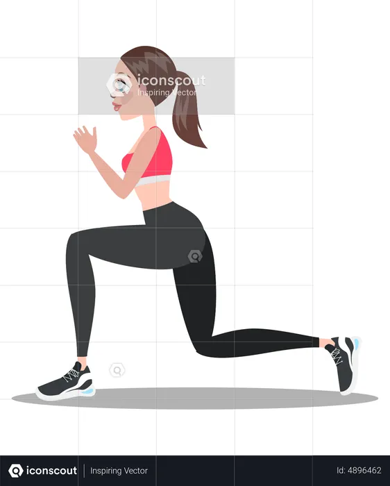 Woman doing yoga pose  Illustration