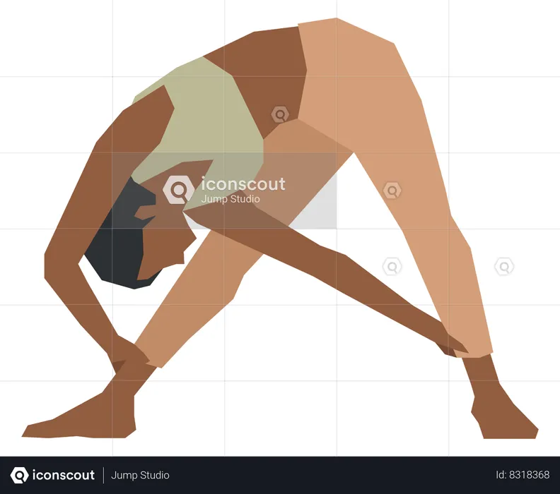 Woman doing yoga practice  Illustration