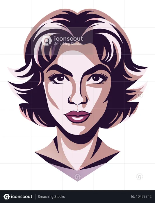 Woman Face  Illustration