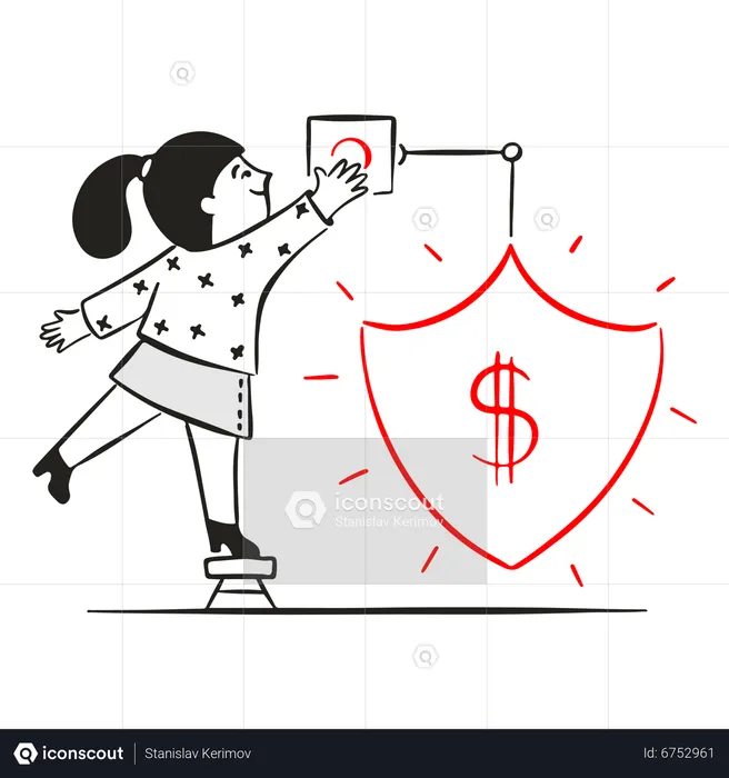 Woman has gained access to finance  Illustration