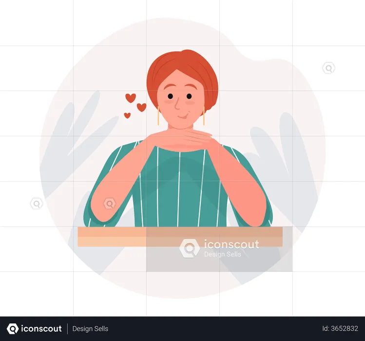 Woman In love  Illustration