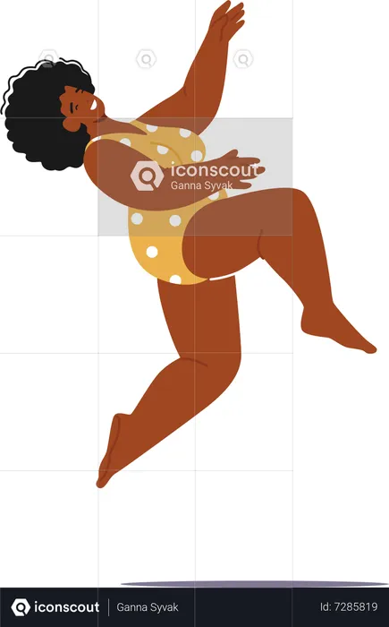 Woman in swimsuit  Illustration