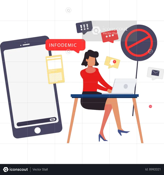 Woman prohibits negative comments to get displayed on website  Illustration