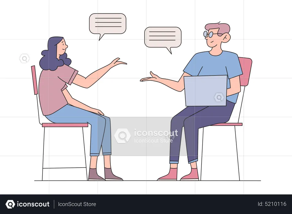 Woman registering complaint to customer service  Illustration