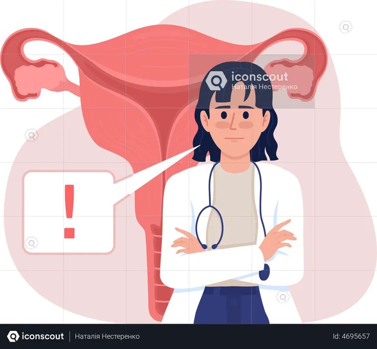 Woman reproductive health  Illustration