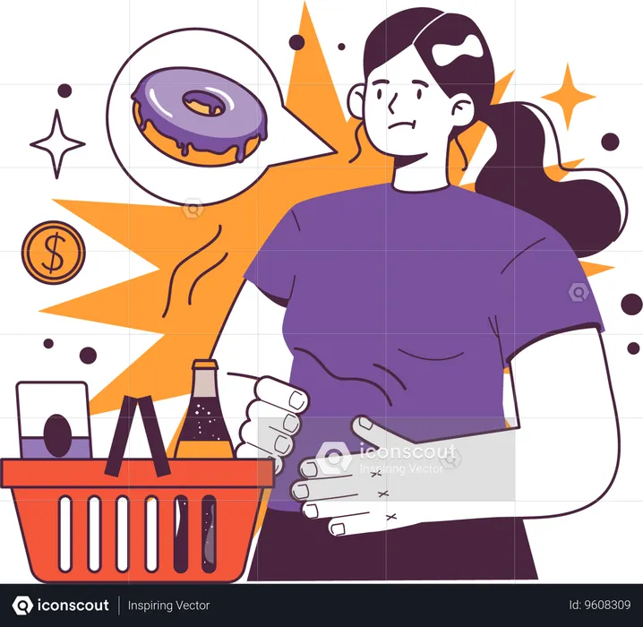 Woman Shocked To See Shopping Bill Illustration Free Download Business Illustrations Iconscout 8765