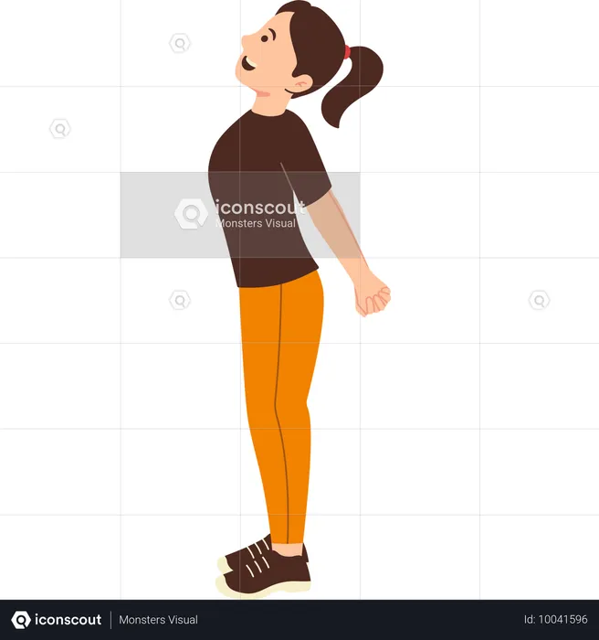 Woman stretches her body after heavy workout  Illustration